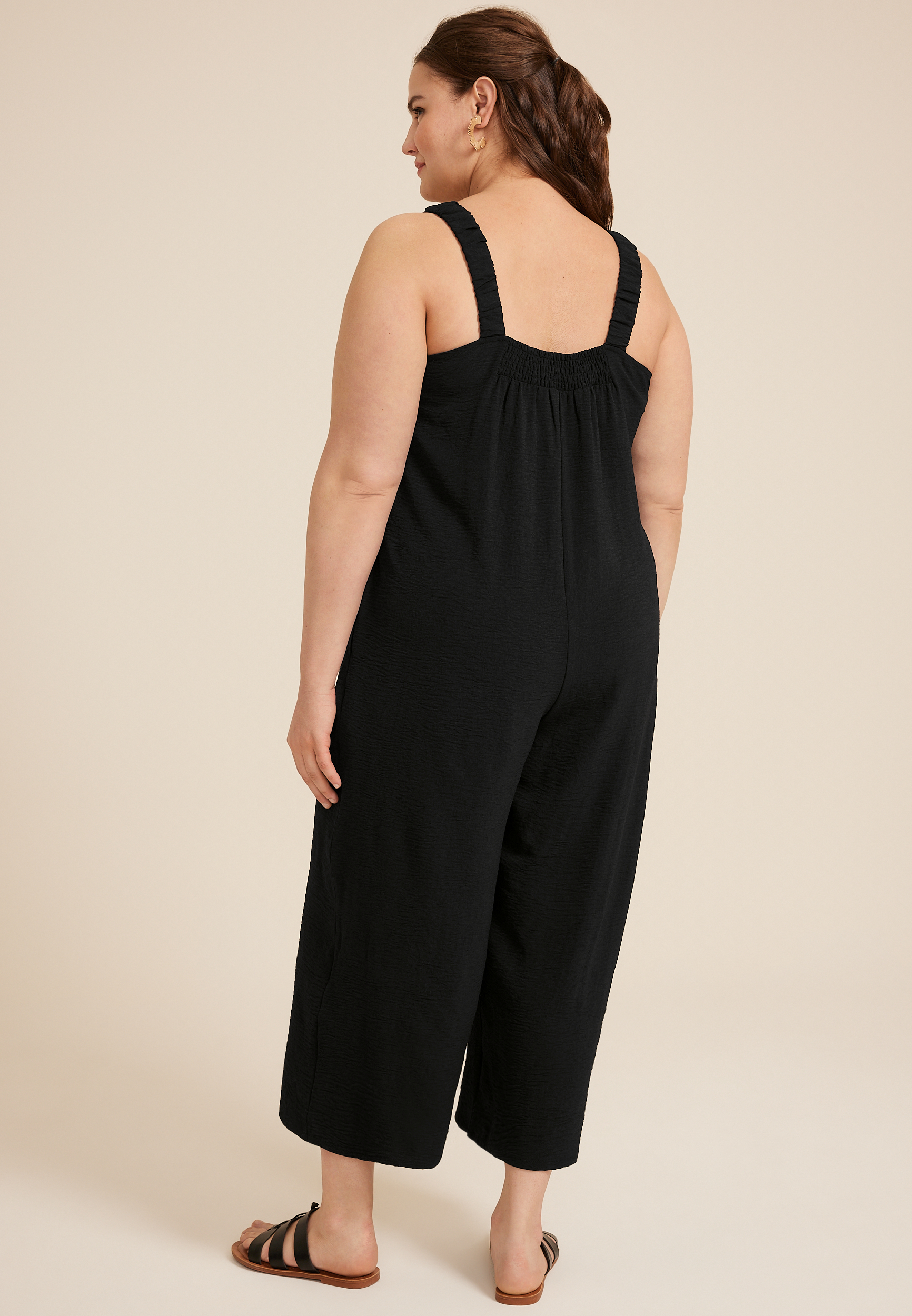 Plus Size Cool Crepe Jumpsuit, C106, large