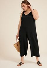 Plus Size Cool Crepe Jumpsuit, C106, small