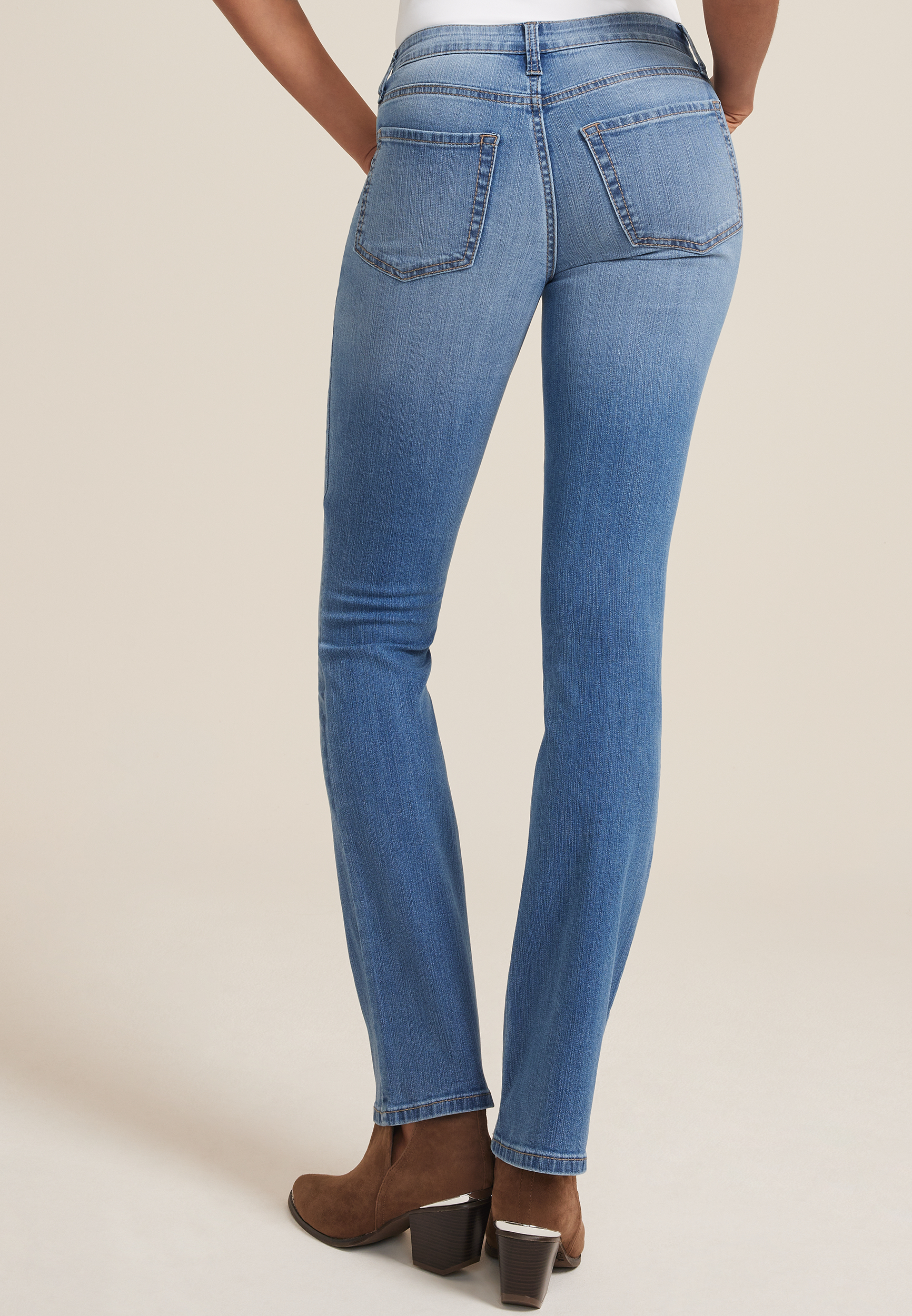 m jeans by maurices&trade; Classic Mid Rise Bootcut Jean, MEDIUM SANDBLAST, large