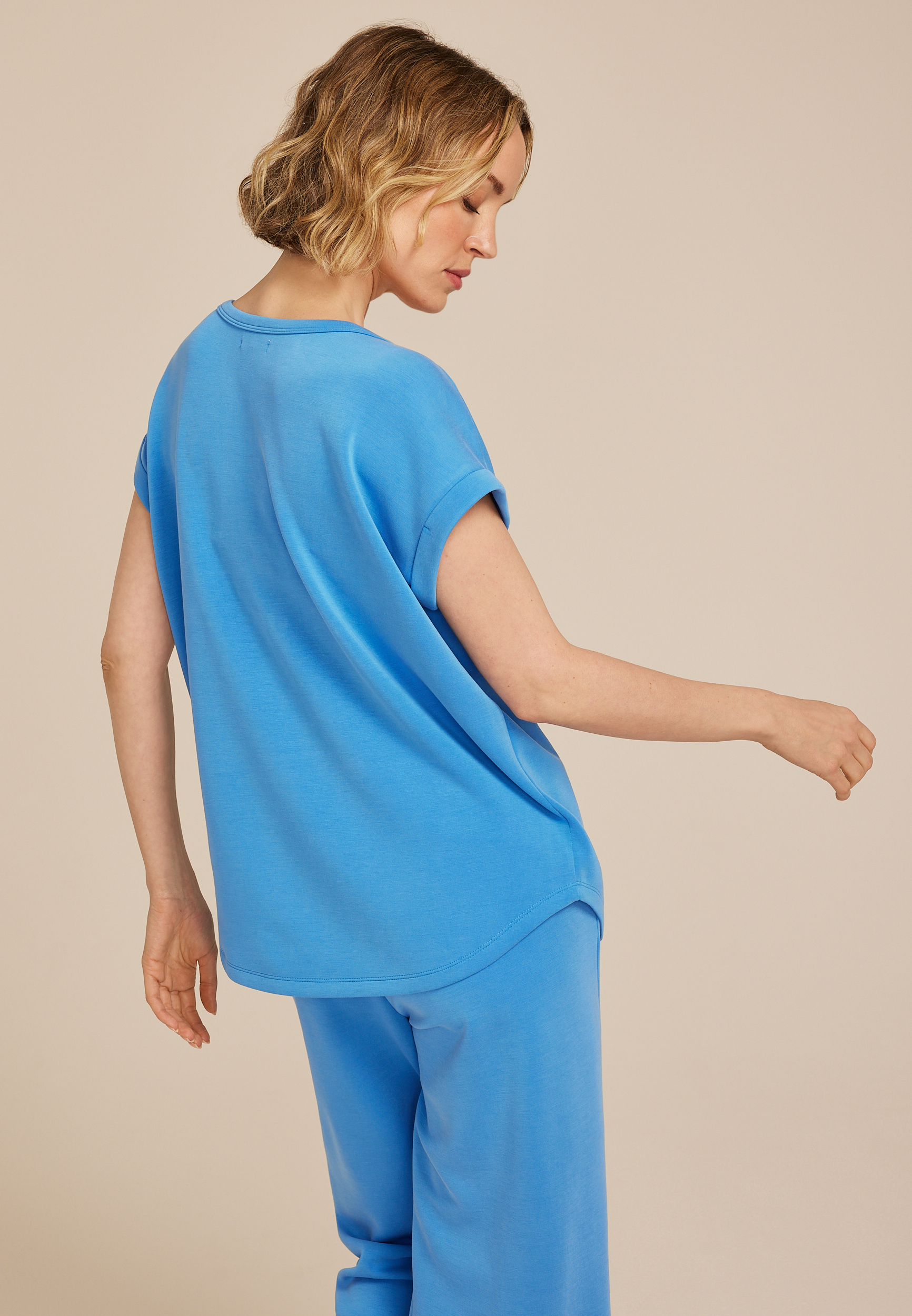 Cloud Scuba Knit Crew Neck Tee, C9878, large