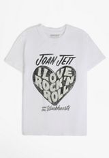 Plus Size I Love Rock And Roll Oversized Fit Graphic Tee, , small