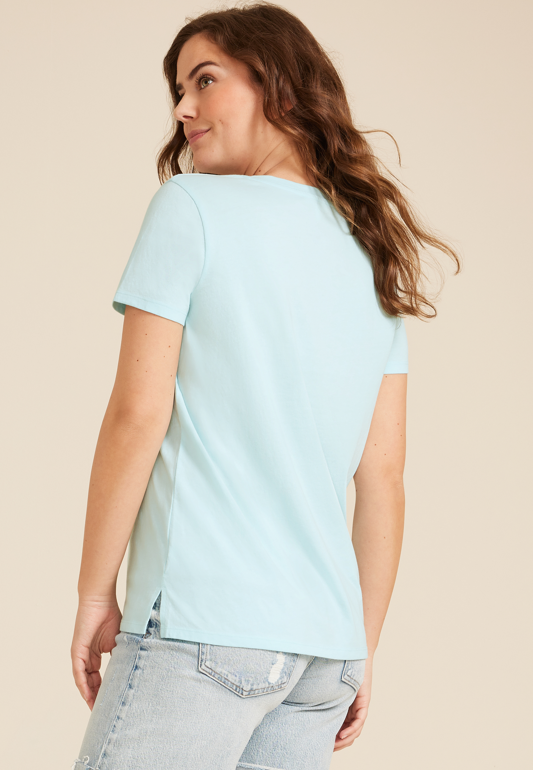 Sunkissed Embroidered Classic Fit Graphic Tee, C7136, large