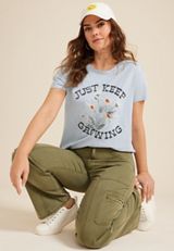 Just Keep Growing Classic Fit Graphic Tee, FOREVER BLUE, small