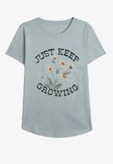Plus Size Just Keep Growing Classic Fit Graphic Tee, , small