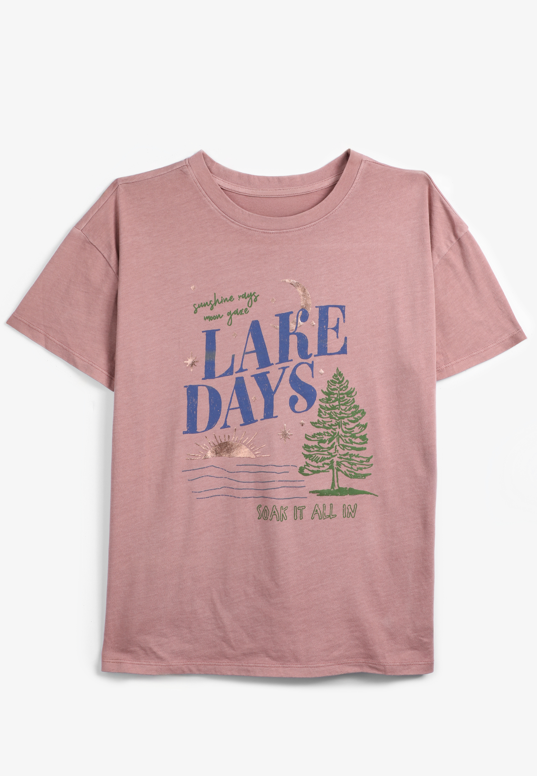 Lake Days Relaxed Fit Graphic Tee, , large