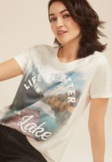 Life Is Better At The Lake Classic Fit Graphic Tee, BRIGHT WHITE, small