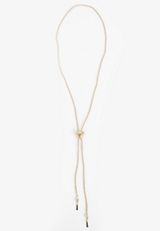 Gold Corded Heart Charm Necklace, C104, small
