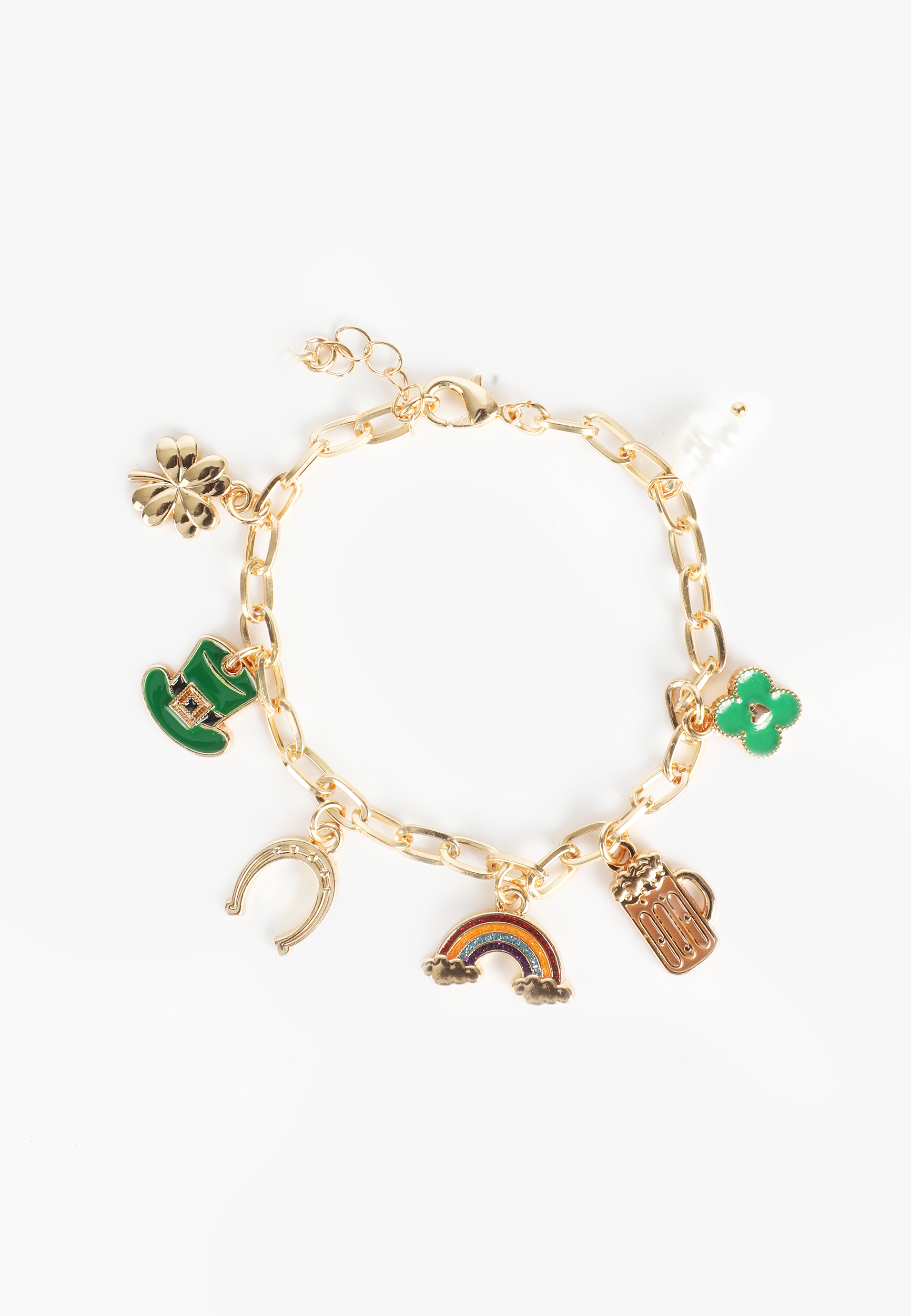 St Patrick Day Charm Bracelet