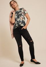 24/7 Kennedy Floral Crew Tee, C2722, small