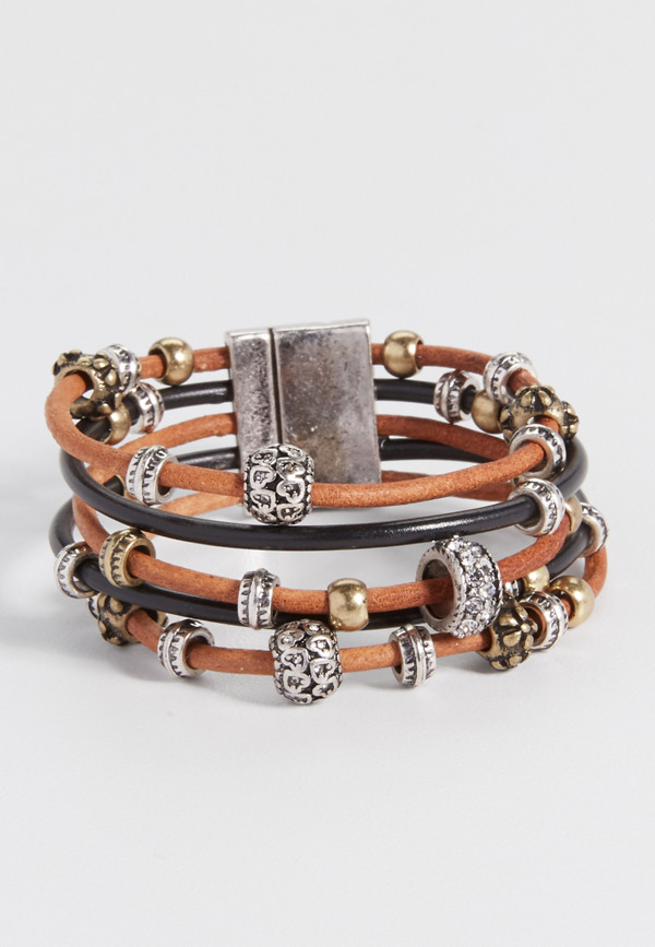 magnetic bracelet with beading | maurices