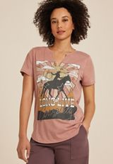 Long Live Cowgirls Classic Fit Graphic Tee, C9083, small