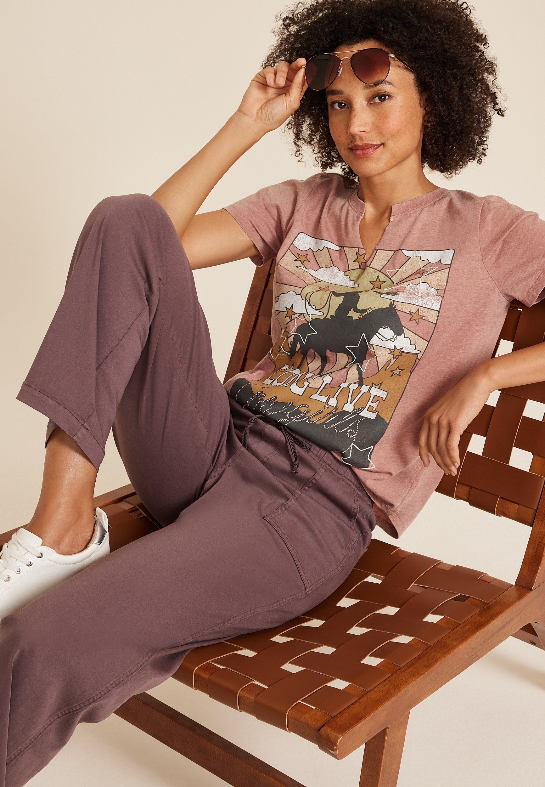 Long Live Cowgirls Classic Fit Graphic Tee, C9083, large