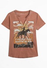 Long Live Cowgirls Classic Fit Graphic Tee, C9083, small