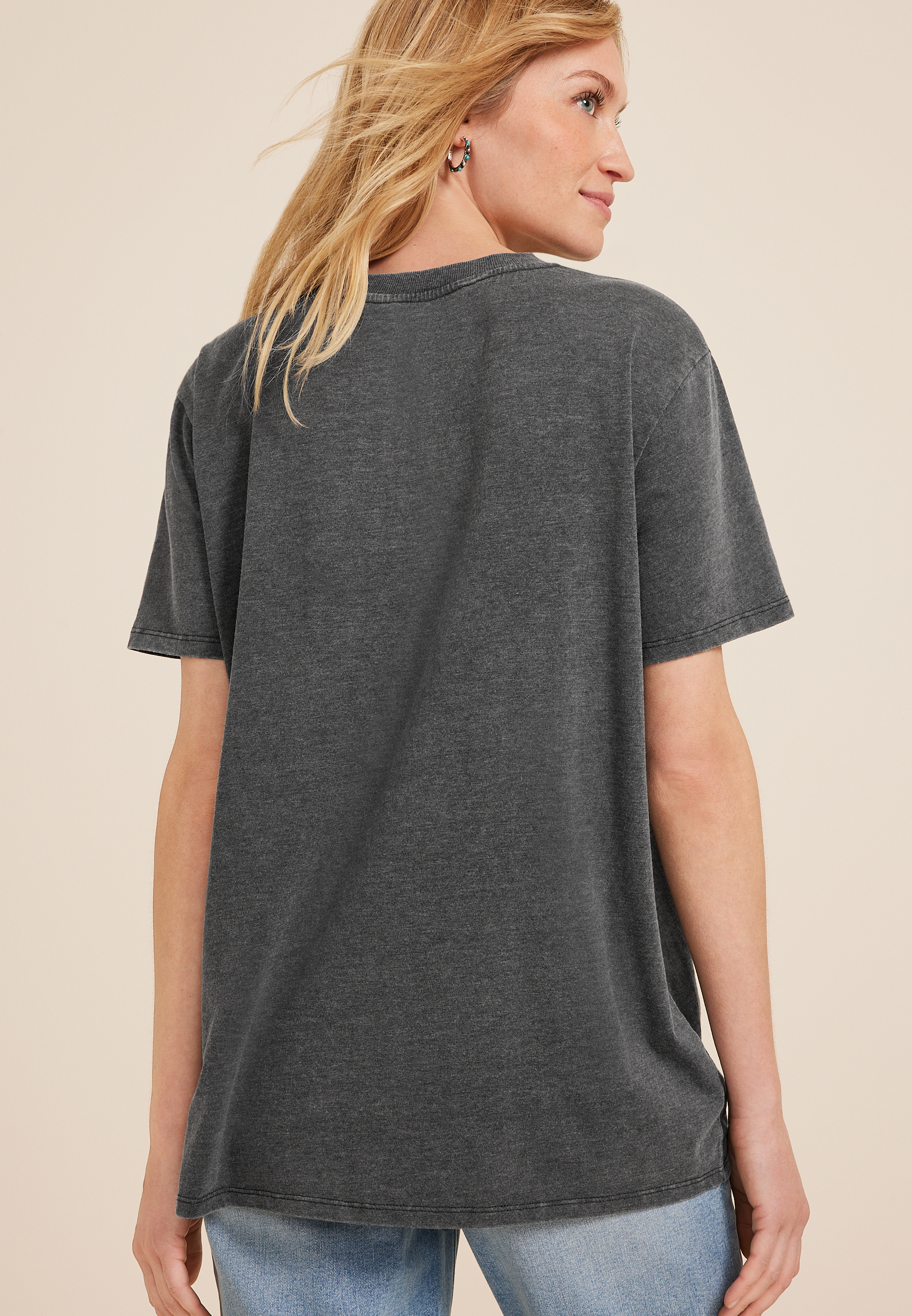 Country Heart Nashville Music Fest Oversized Fit Graphic Tee, , large