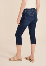 m jeans by maurices&trade; Cool Comfort Mid Rise Split Hem Skinny Capri, , small