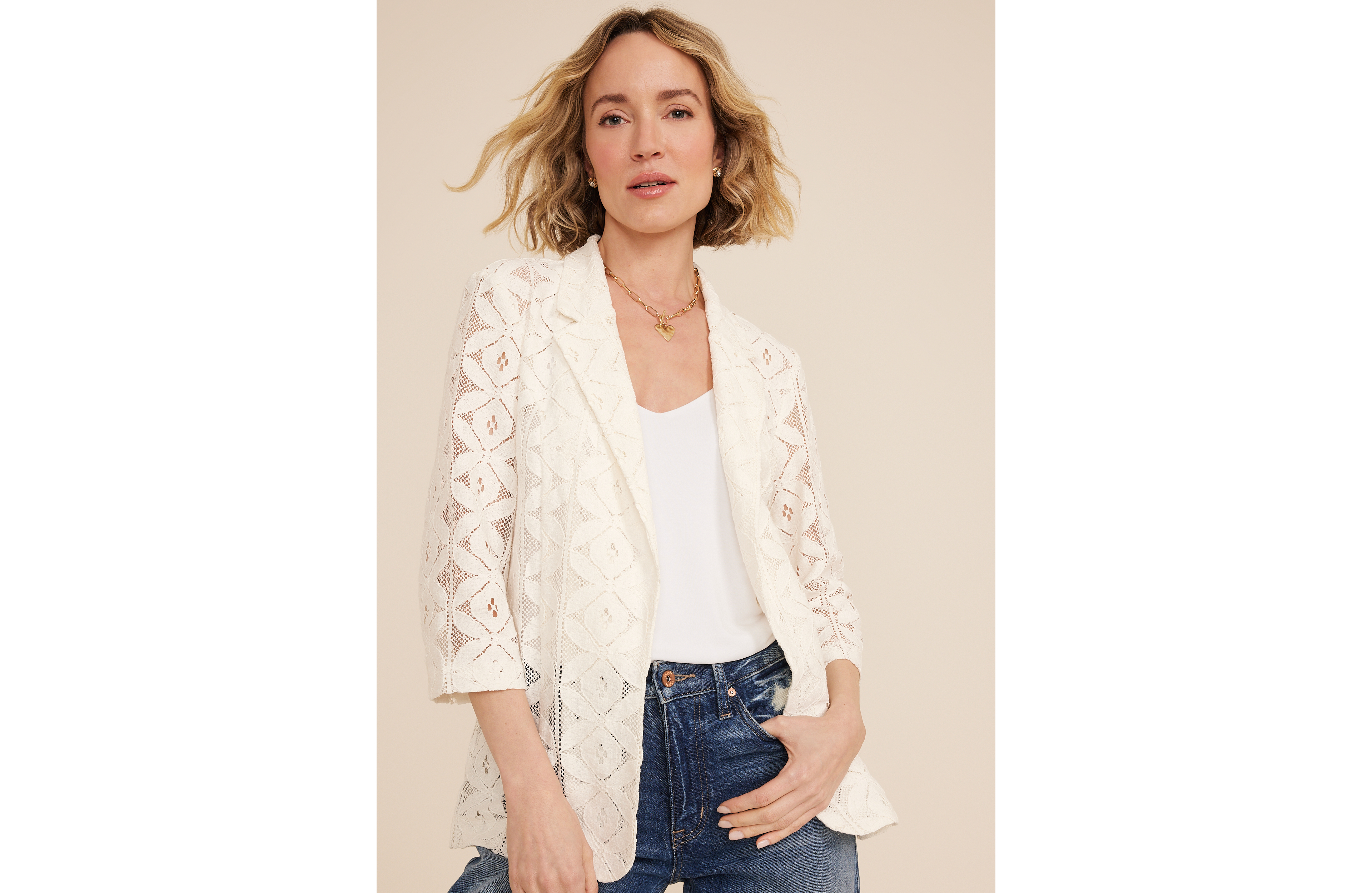 Crochet Lace Blazer