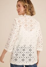 Crochet Lace Blazer, C4673, small