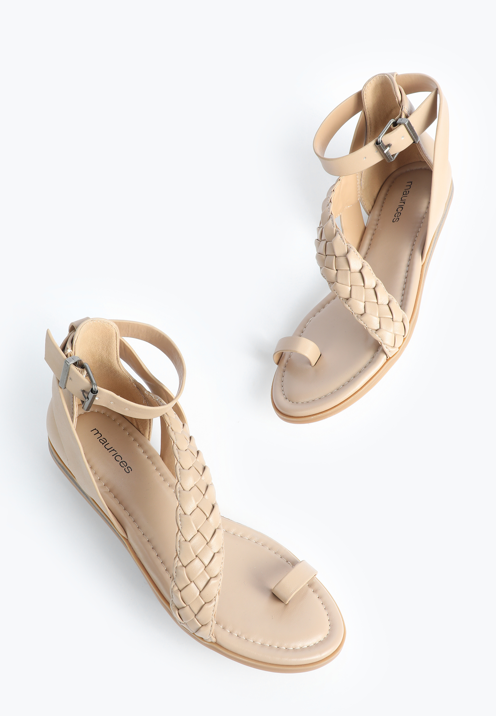 SuperCush Camilla Toe Loop Gladiator Sandal, NATURAL, large