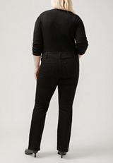 Plus Size Silver Jeans Co.&reg; Black Suki Curvy Mid Rise Bootcut Jean, C106, small