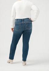 Plus Size Silver Jeans Co.&reg; Most Wanted Mid Rise Buttonfly Straight Jean, C258, small