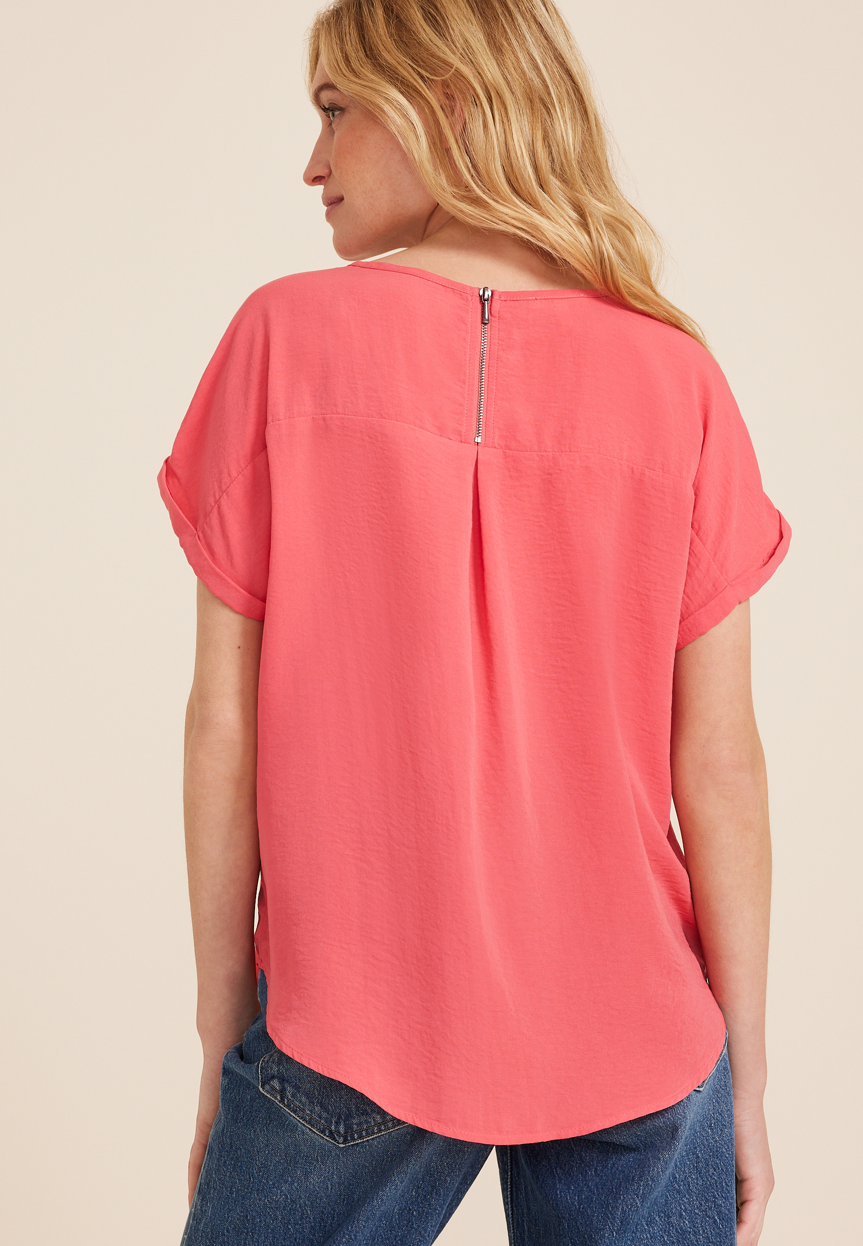 Delton Zipper Back Blouse, C2011, large