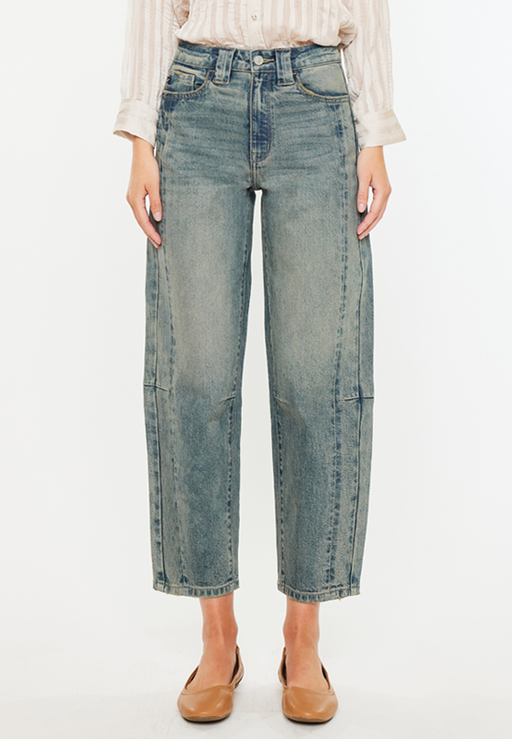 KanCan&trade; High Rise Slim Barrel Jean, C3337, large