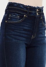 KanCan&trade; High Rise Double Button Fray Hem Flare Jean, C258, small