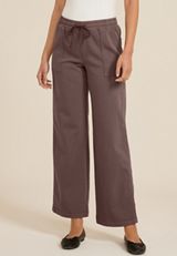 Weekender High Rise Wide Leg Pant, BROWN ARROW, small