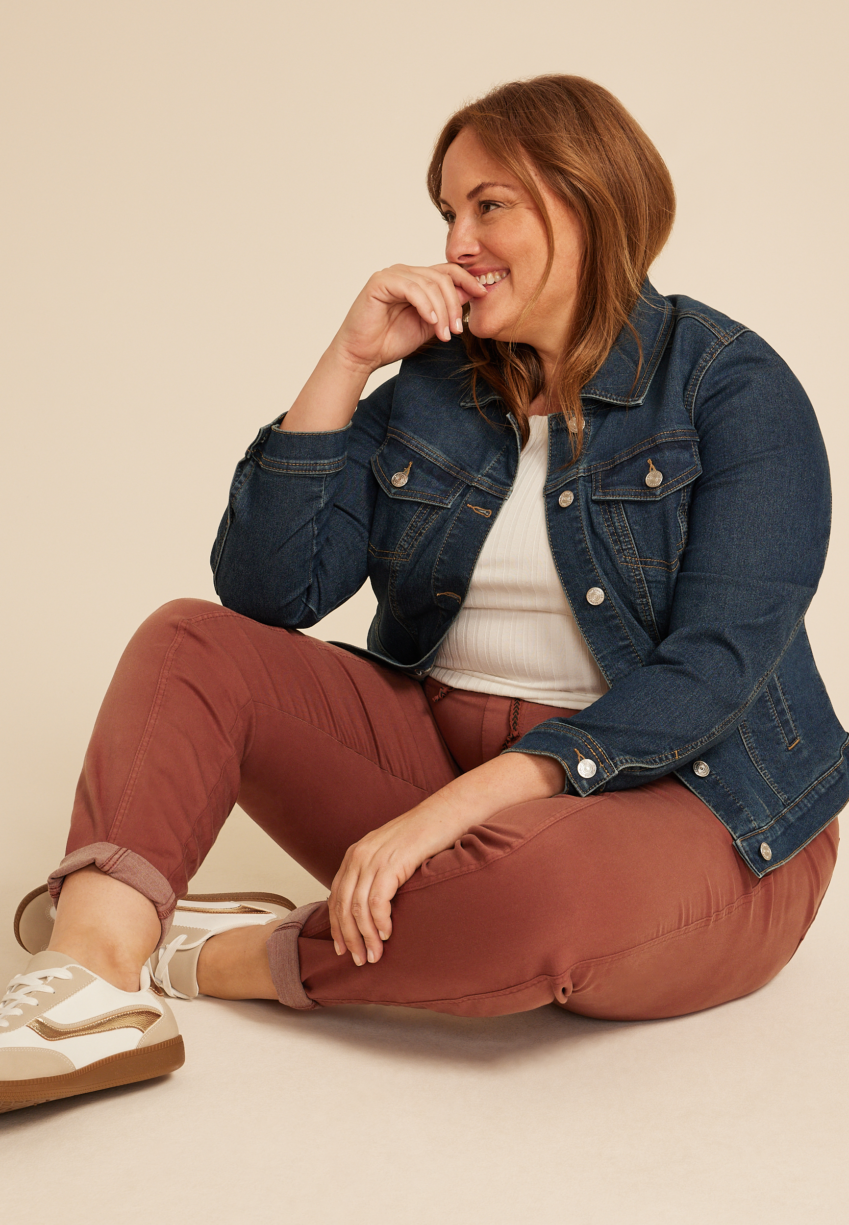 Plus Size Weekender High Rise Tapered Pant, C8065, large