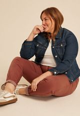Plus Size Weekender High Rise Tapered Pant, C8065, small