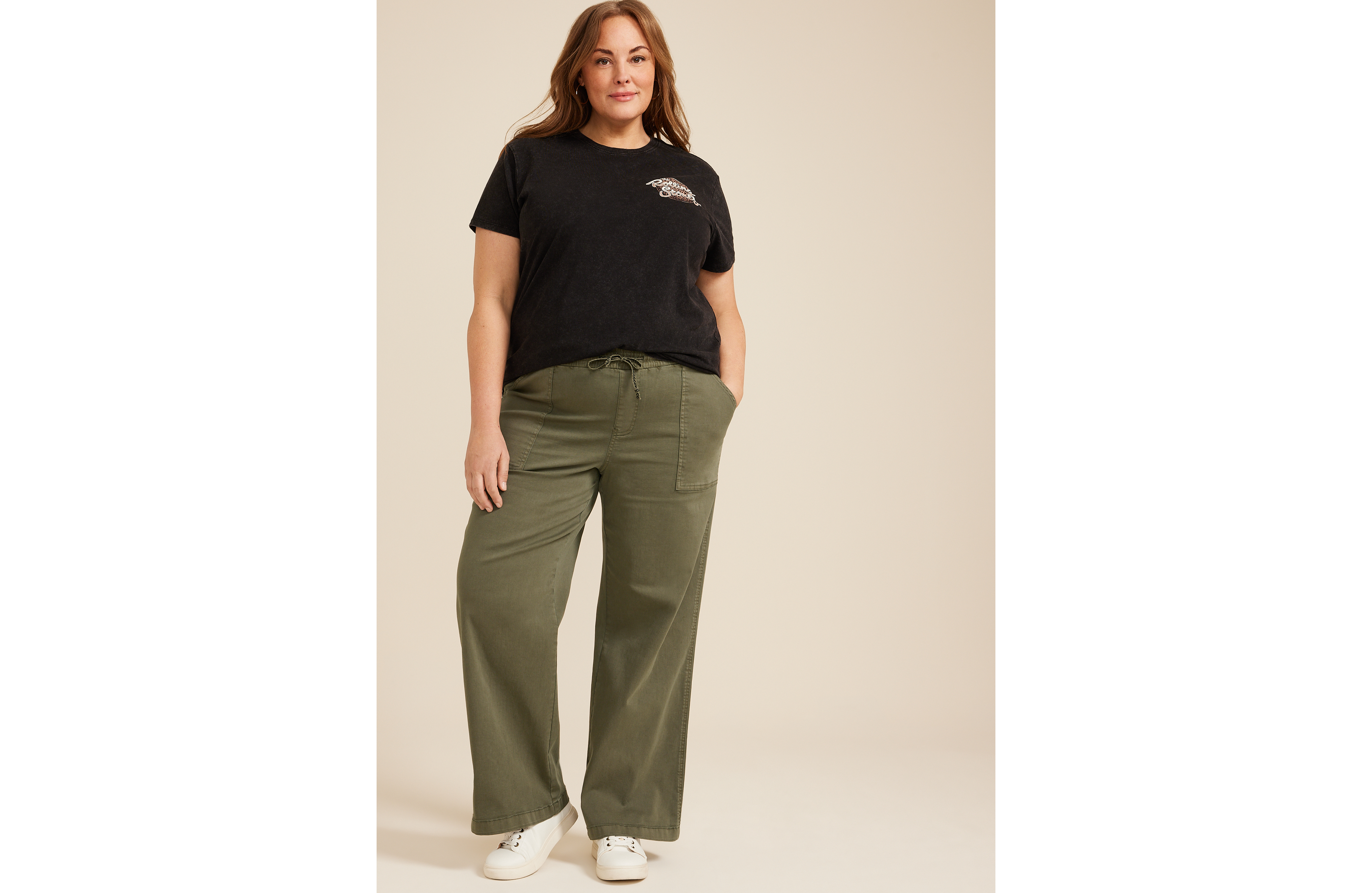 Plus Weekender High Rise Wide Leg Pant