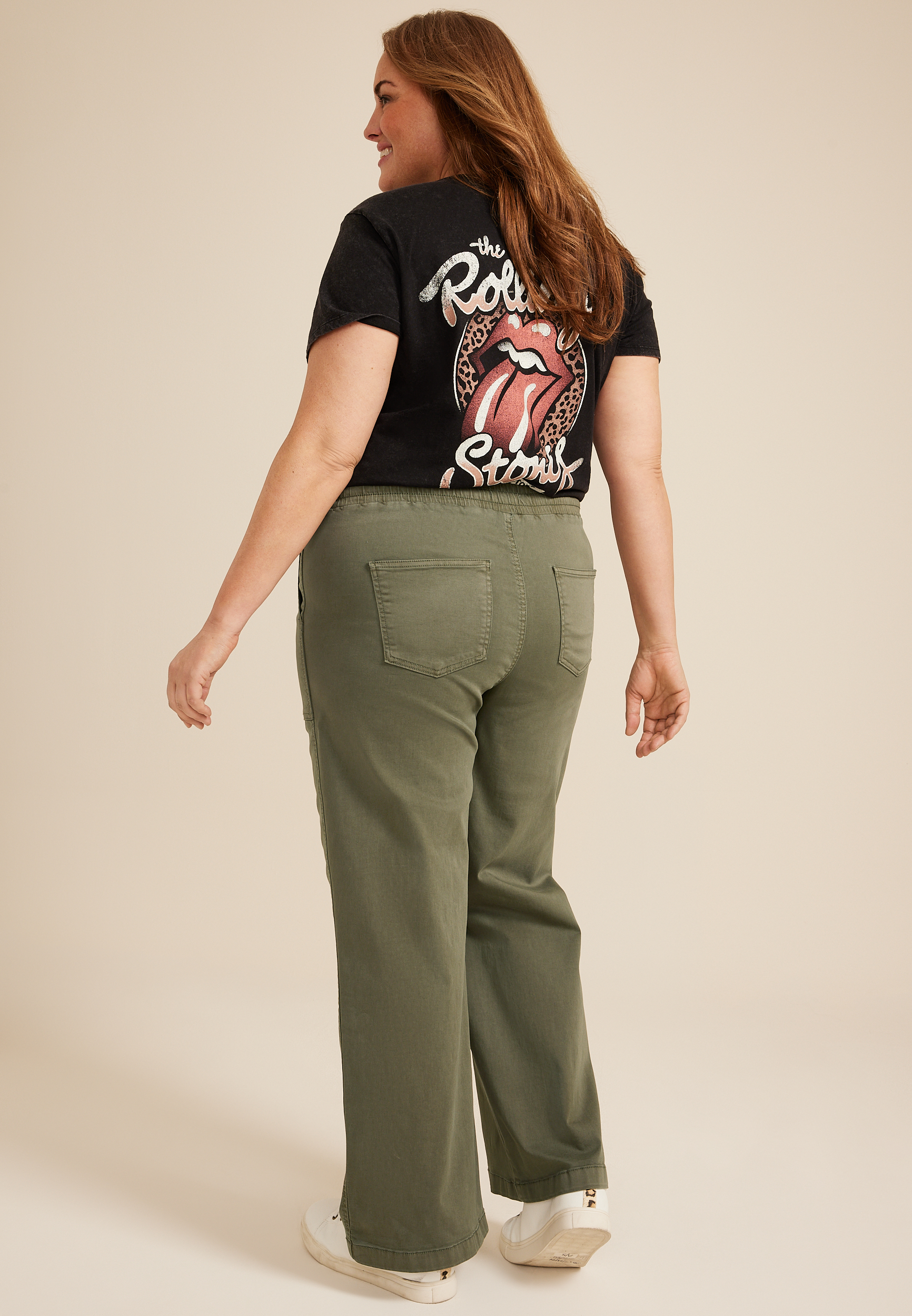 Plus Size Weekender High Rise Wide Leg Pant, C4153, large
