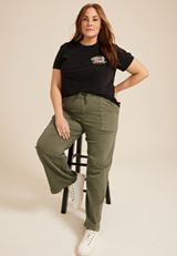 Plus Size Weekender High Rise Wide Leg Pant, C4153, small