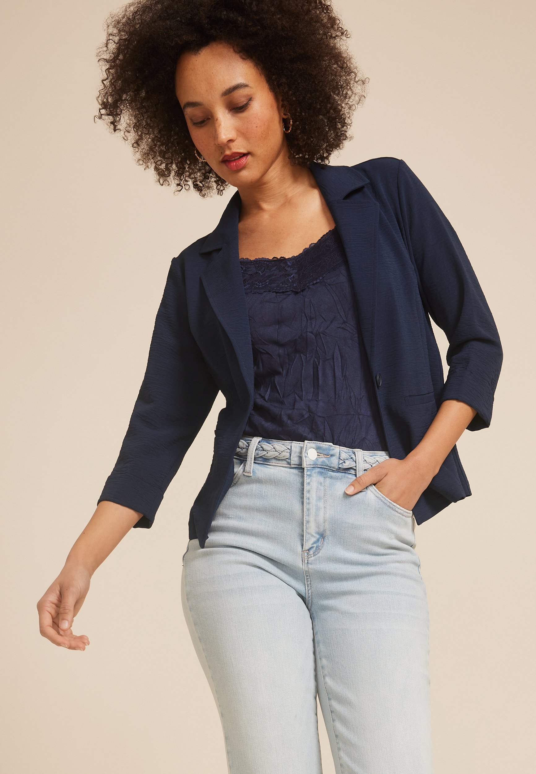 Cool Crepe Blazer, C1720, large