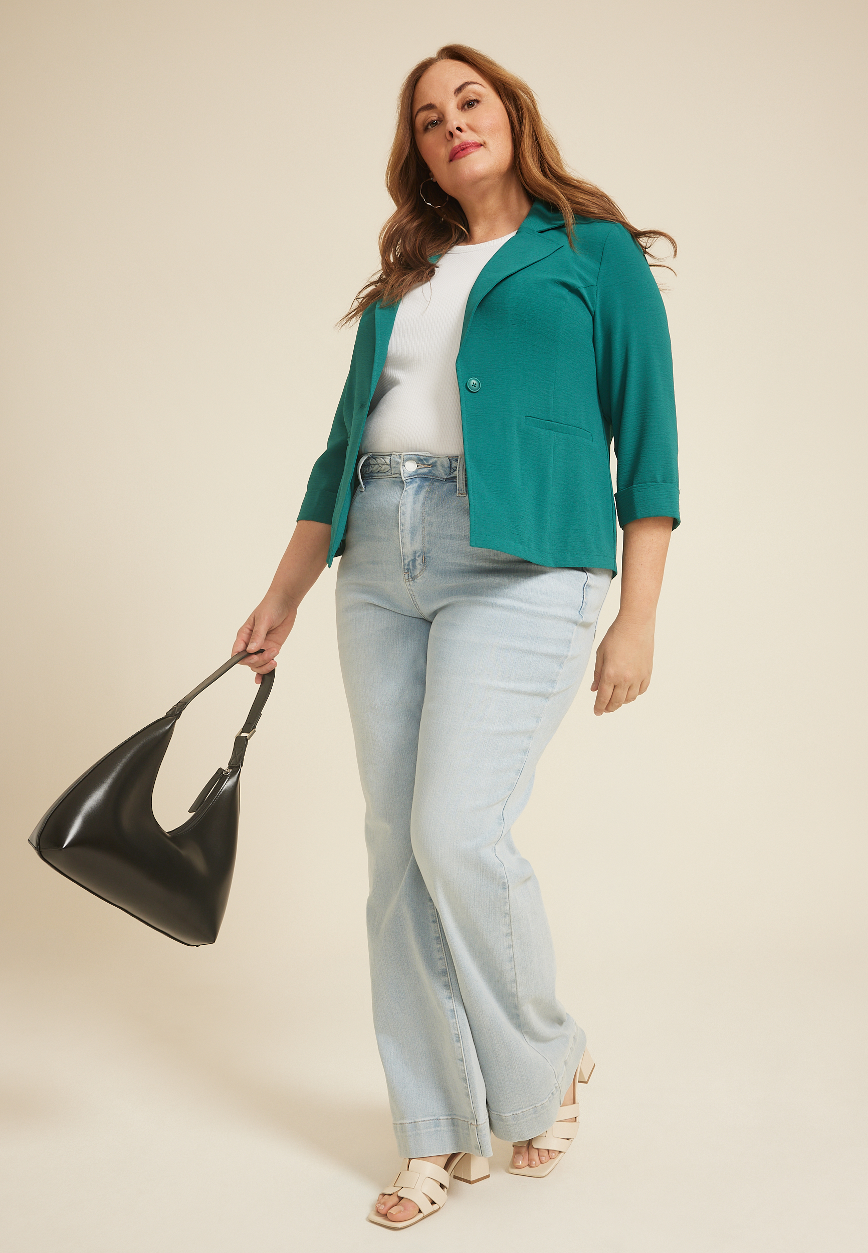 Plus Size Cool Crepe Blazer, C9886, large