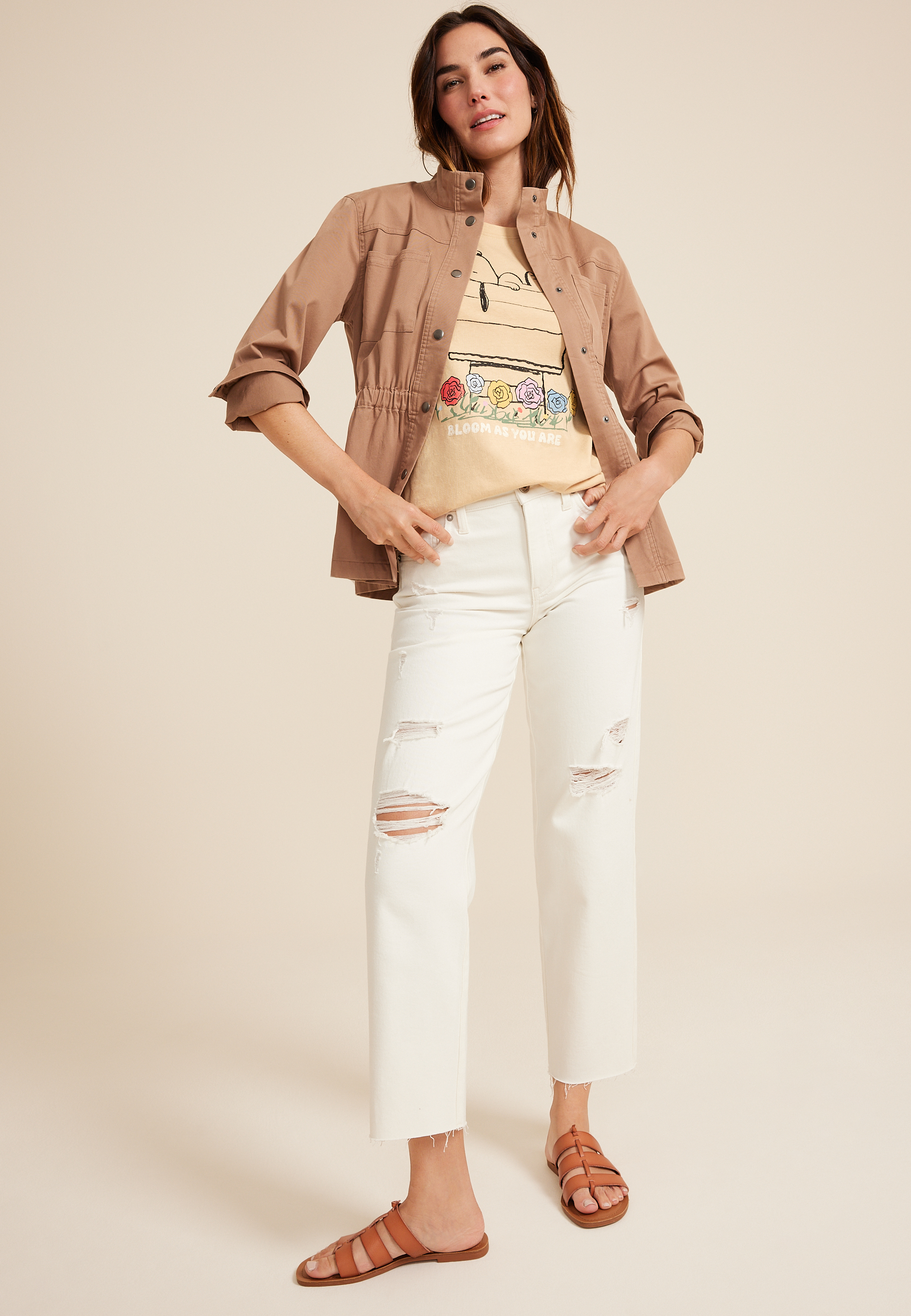 Peanuts Bloom As You Are Classic Fit Graphic Tee, C9052, large
