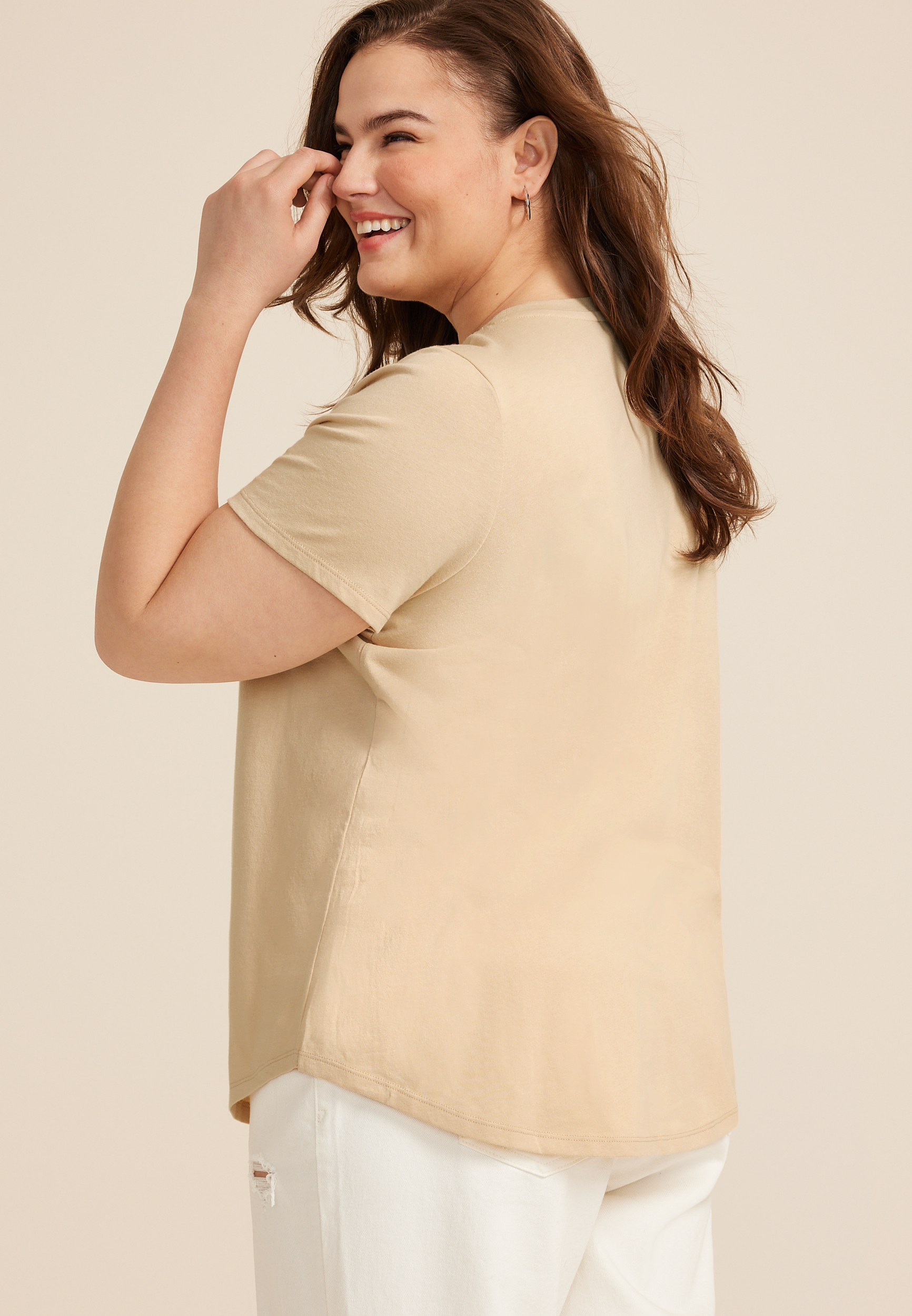 Plus Size Peanuts Bloom As You Are Classic Fit Graphic Tee, C9052, large
