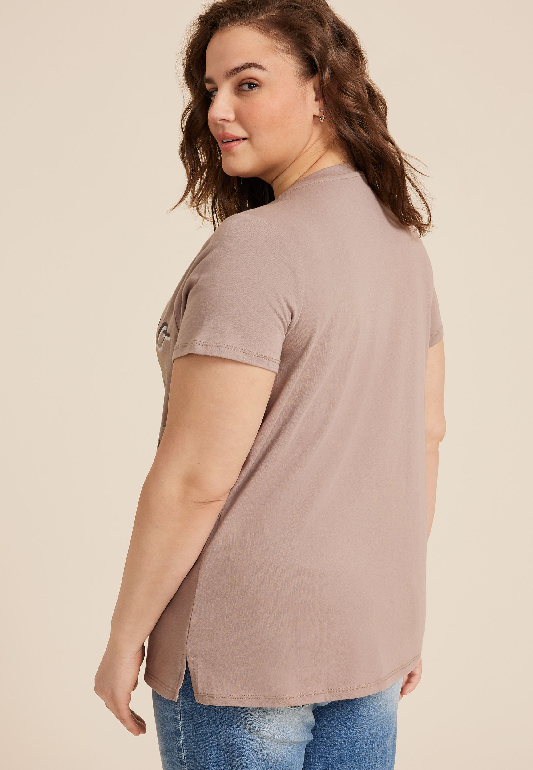 Plus Size Bronco Classic Fit Graphic Tee, , large