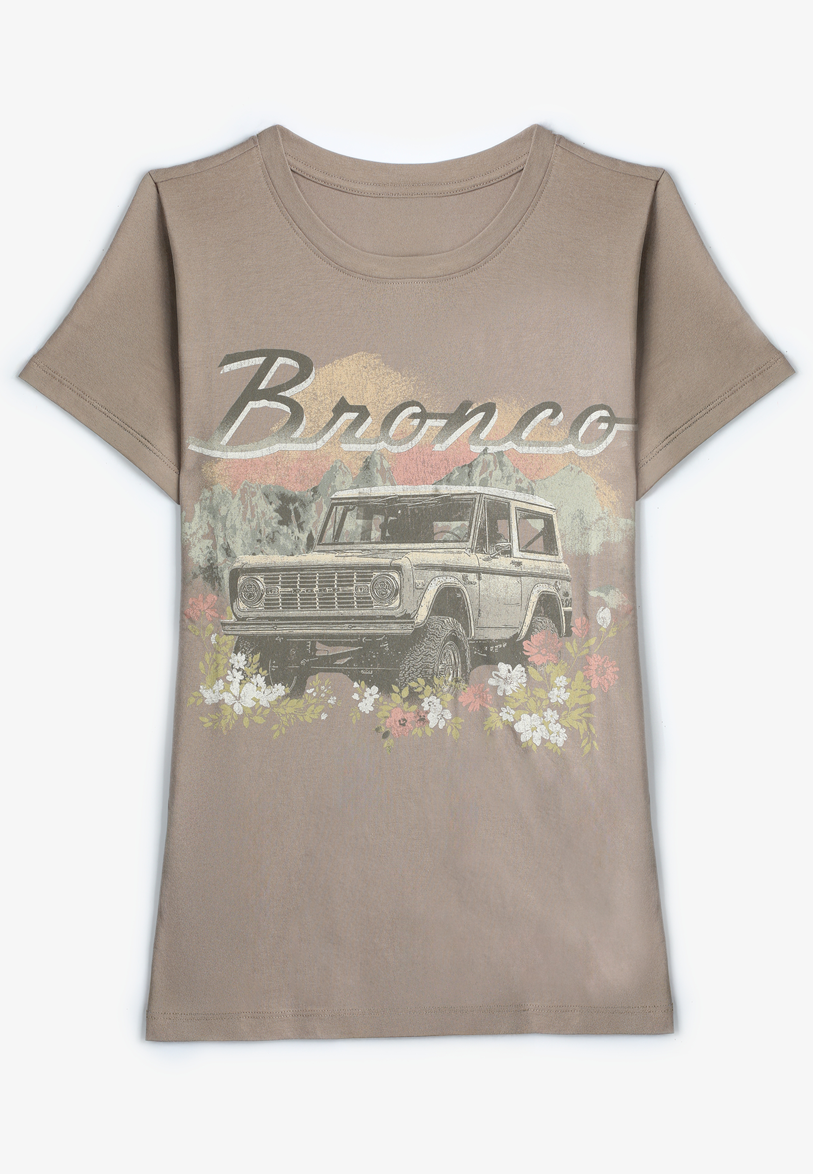Plus Size Bronco Classic Fit Graphic Tee, , large