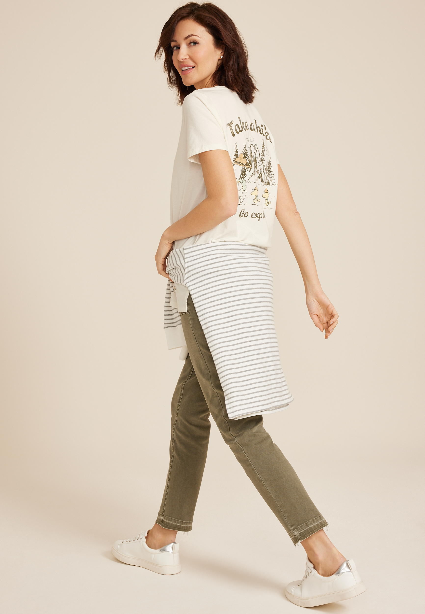 Peanuts Take A Hike Classic Fit Graphic Tee, C2789, large