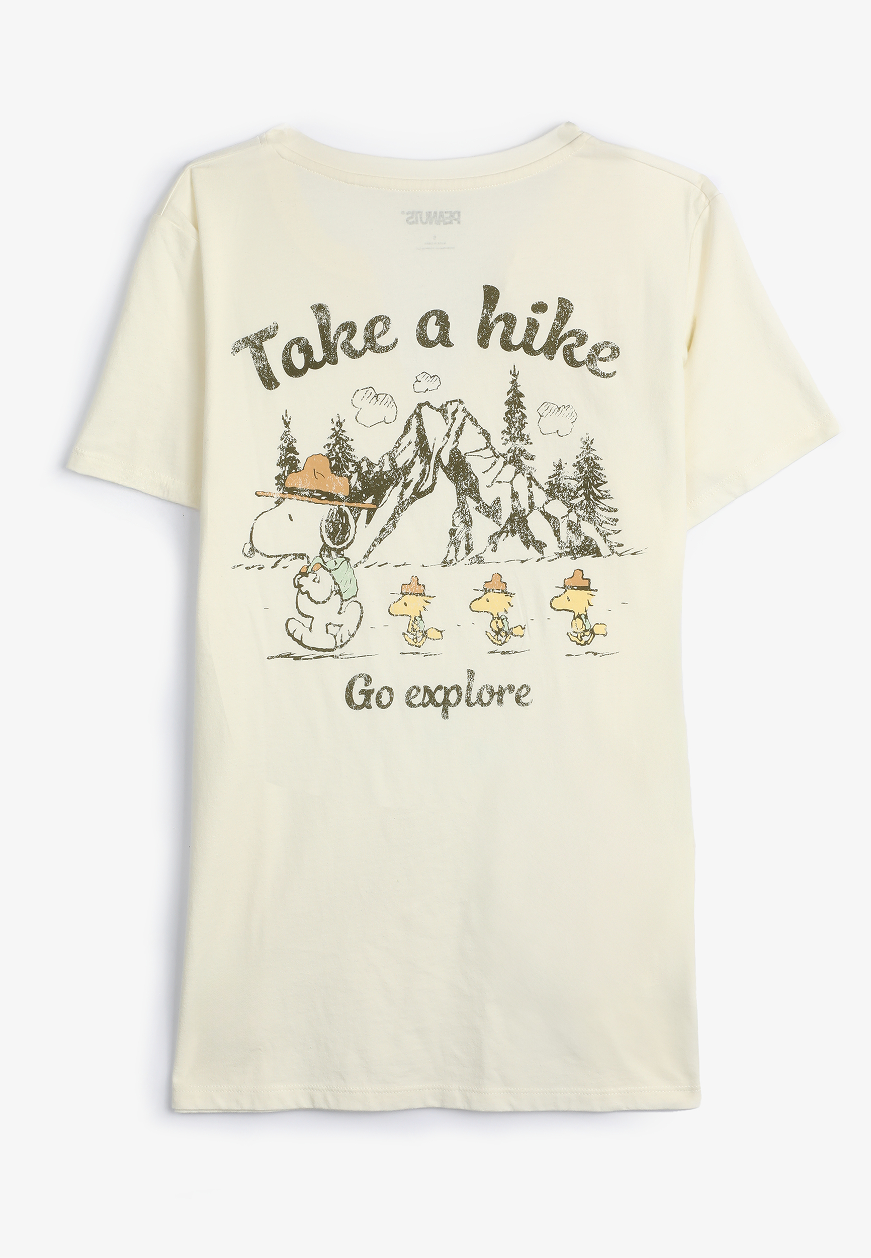 Peanuts Take A Hike Classic Fit Graphic Tee, C2789, large