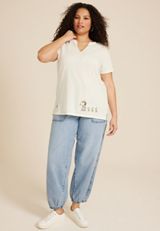 Plus Size Peanuts Take A Hike Classic Fit Graphic Tee, , small