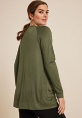 Knit Open Front Pocket Cardigan, C4153, small