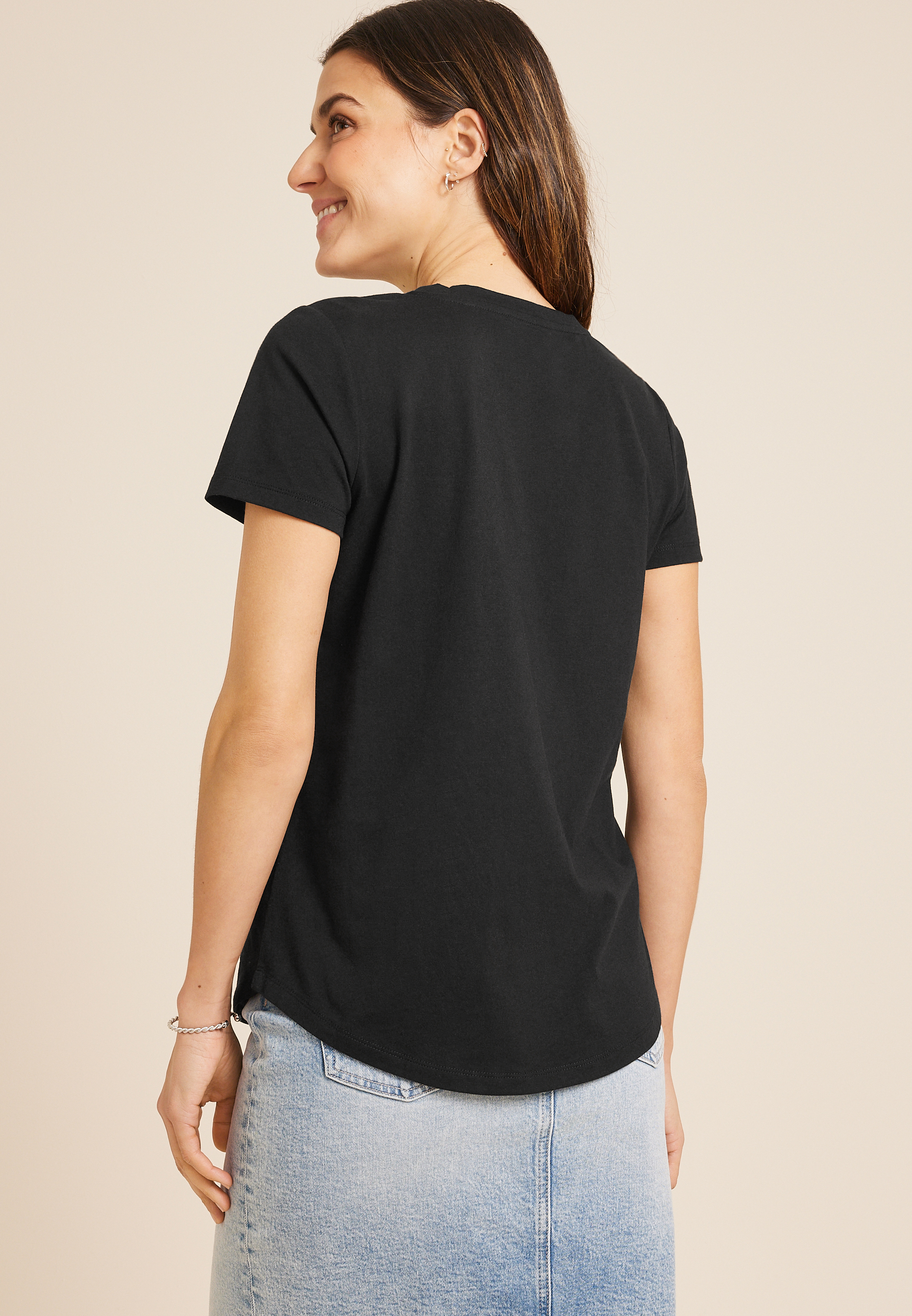 Nope Not Today Classic Fit Graphic Tee, BLACK, large