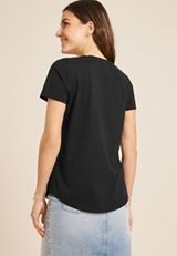 Nope Not Today Classic Fit Graphic Tee, BLACK, small