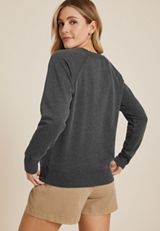 Floral Relaxed Fit Sweatshirt, C125, small