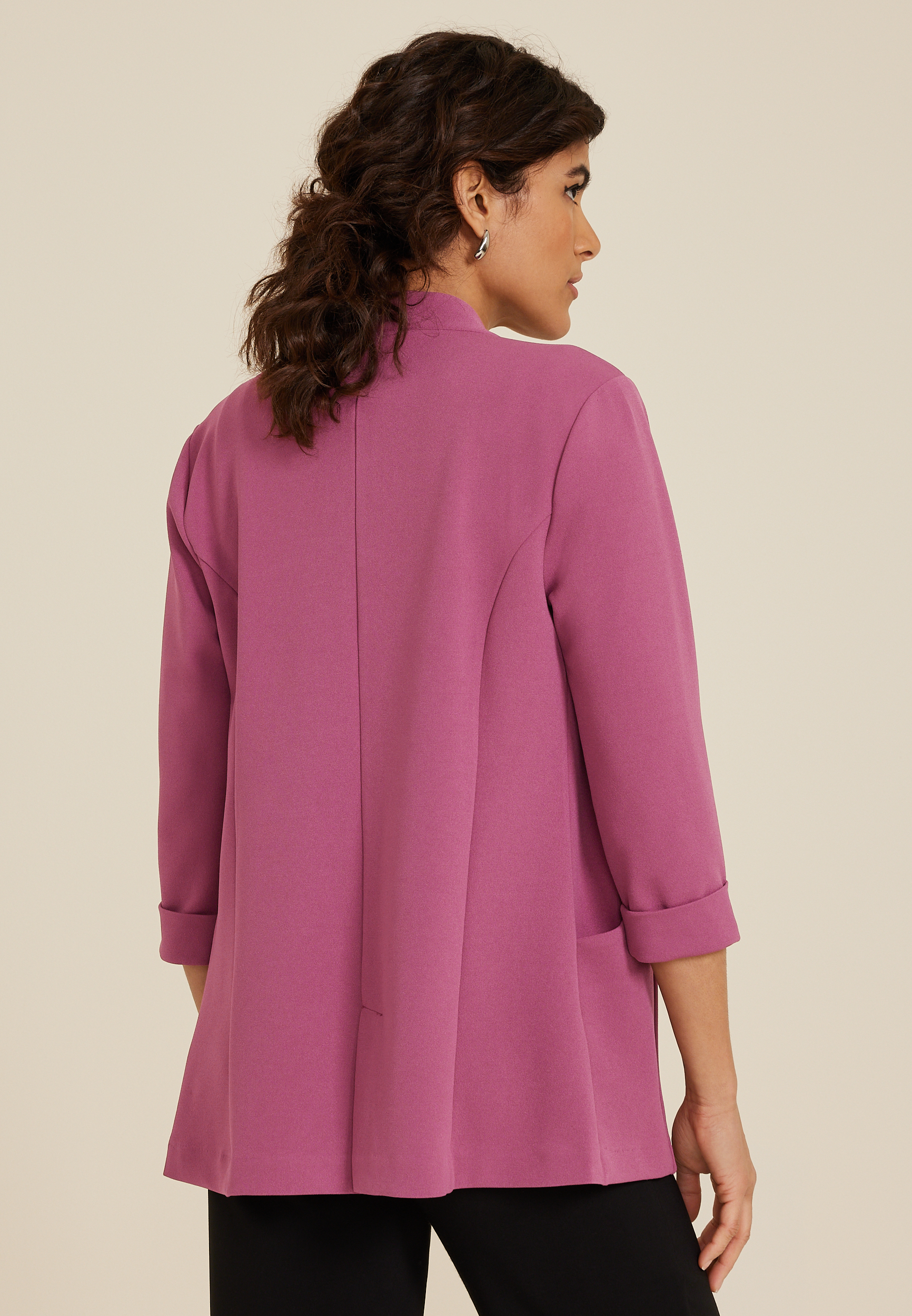 Ever Go Curve Hem Blazer