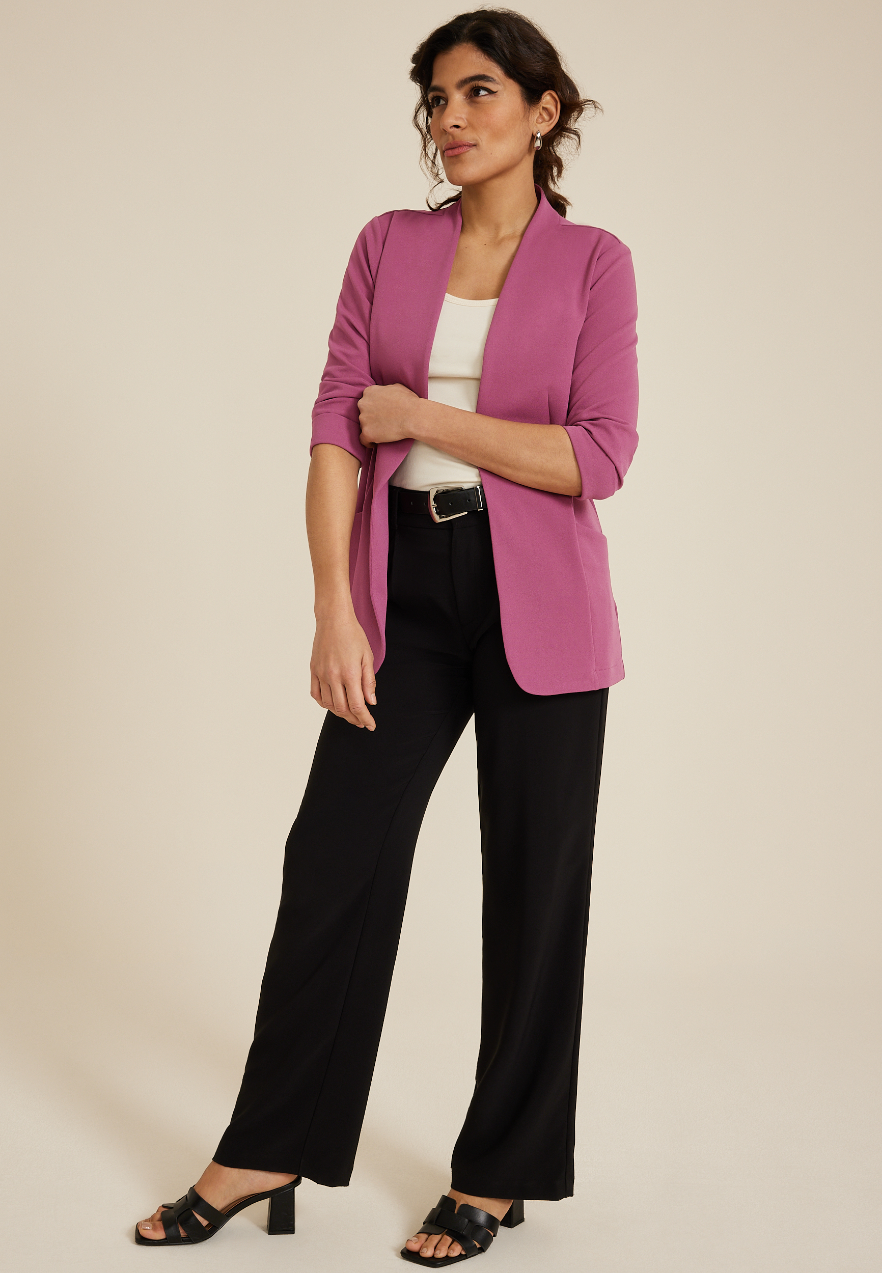 Ever Go Curve Hem Blazer