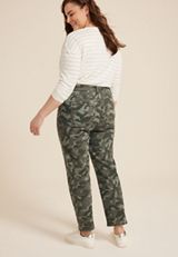 Plus Size m jeans by maurices&trade; High Rise Camo Slim Straight Ankle Jean, , small