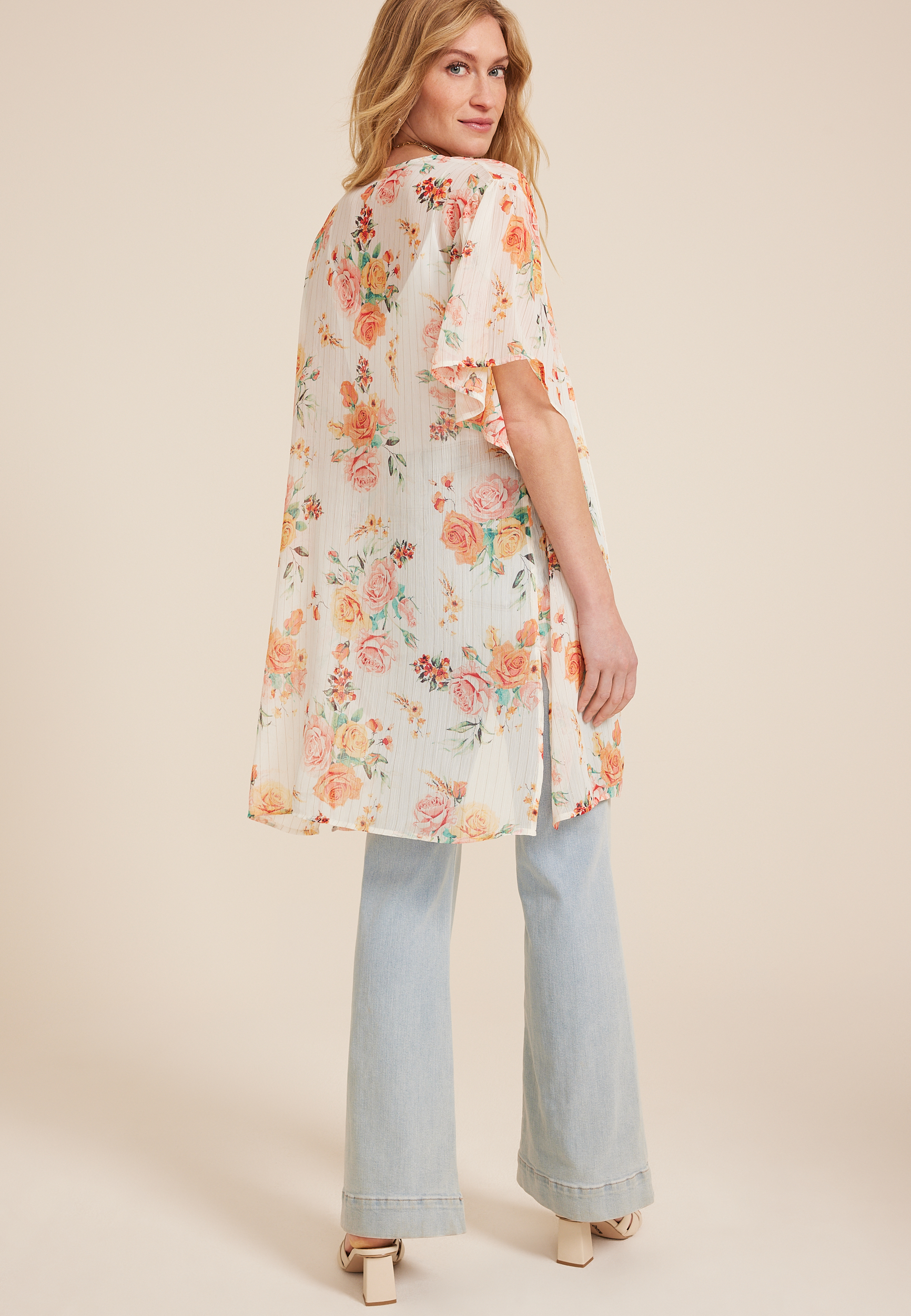Floral Kimono, , large